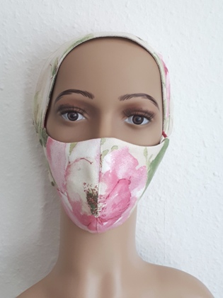 Mundschutz Maske Sand Rose